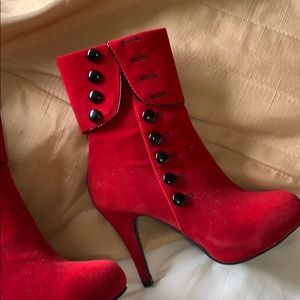 High heel booties with built in platform